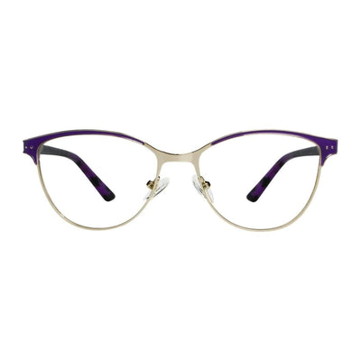 Cateye LX19009 Eyeglasses - Stylish Metal Frame