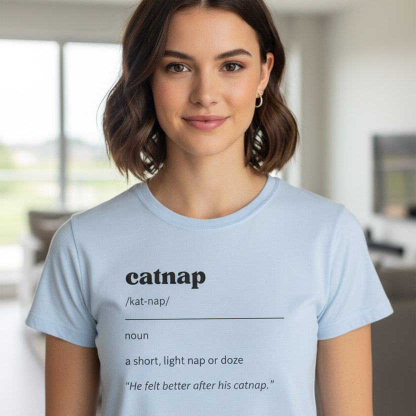 Camiseta Softstyle para Mujer Catnap Definition