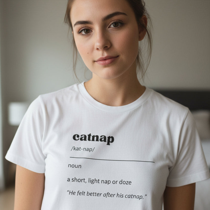 Camiseta Softstyle para Mujer Catnap Definition