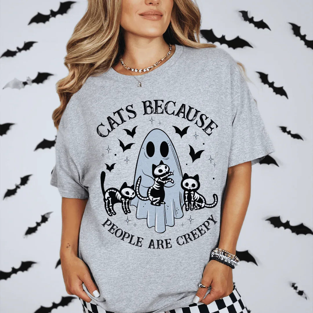 Camiseta de Gatos Porque las Personas Son Raras