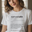 Feminine Cat's Cradle Definition Tee for Women