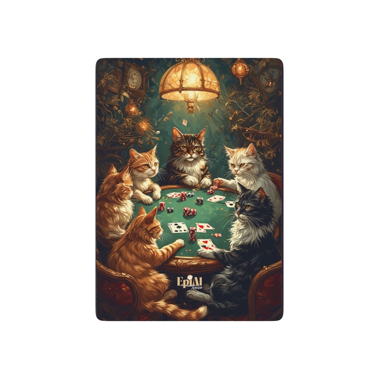 Cartes à Jouer Chats Jouant au Poker - Parfait pour les Amateurs de Chats