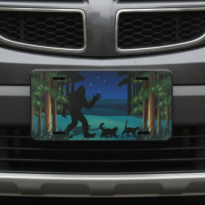 Catsquatch Vanity Plate – A Whimsical Touch for Your Vehicle