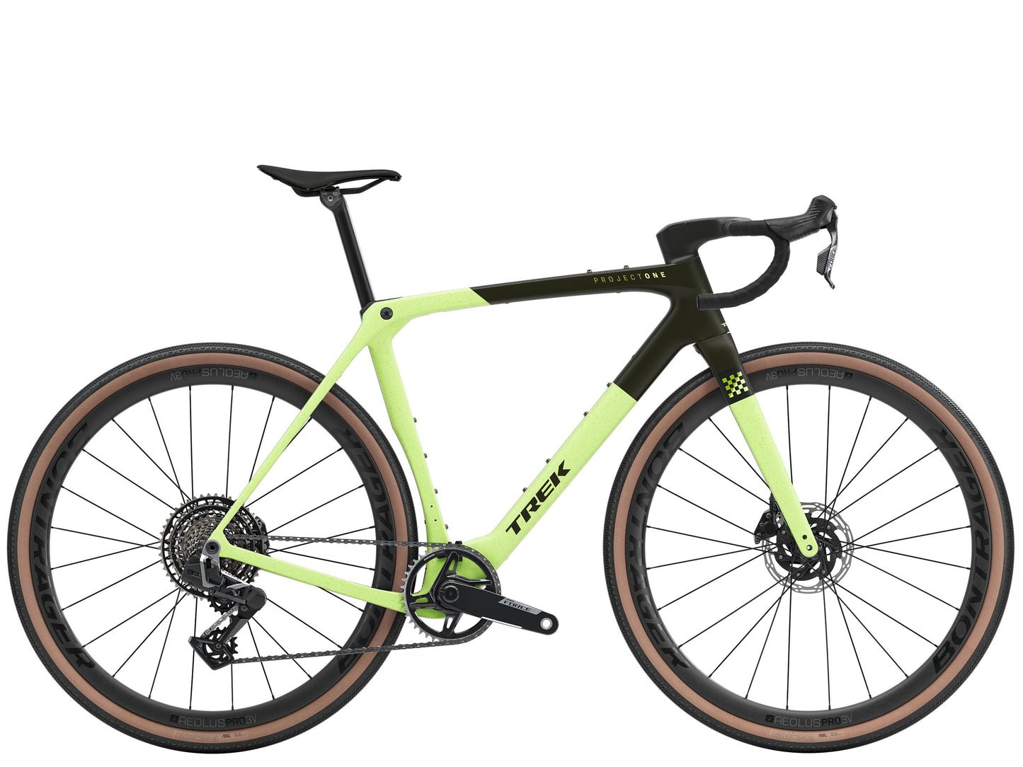 Checkmate SLR 7 AXS XL Gravel Bike - Olive Drab/Glowstick