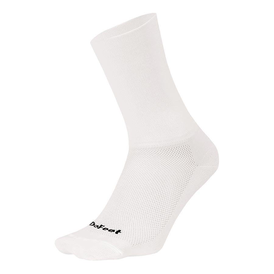 DeFeet Aireator 6" Athletic Socks - White L Pair