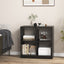 4-Cube Kids Bookcase with Open Shelves - Black