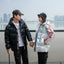 Glossy Hooded Down Jacket for Men