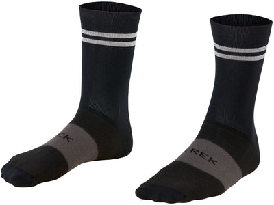 Sock Trek Race Reflective Crew Small (35-38) Black