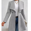 Elegant Slim-Fit Women's Wool Overcoat