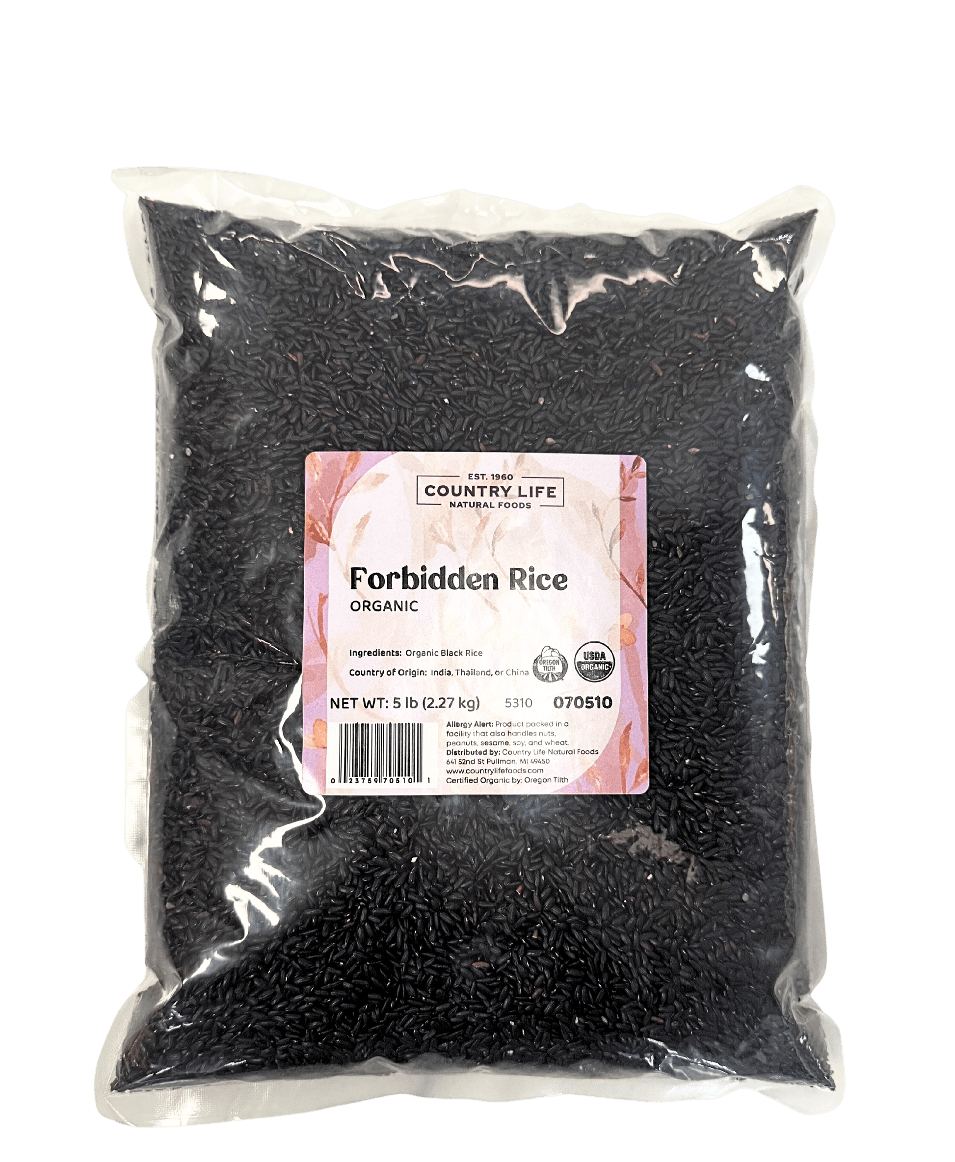 Organic Black Pearl Rice - Forbidden Rice for Gourmet Cooking - Korvel