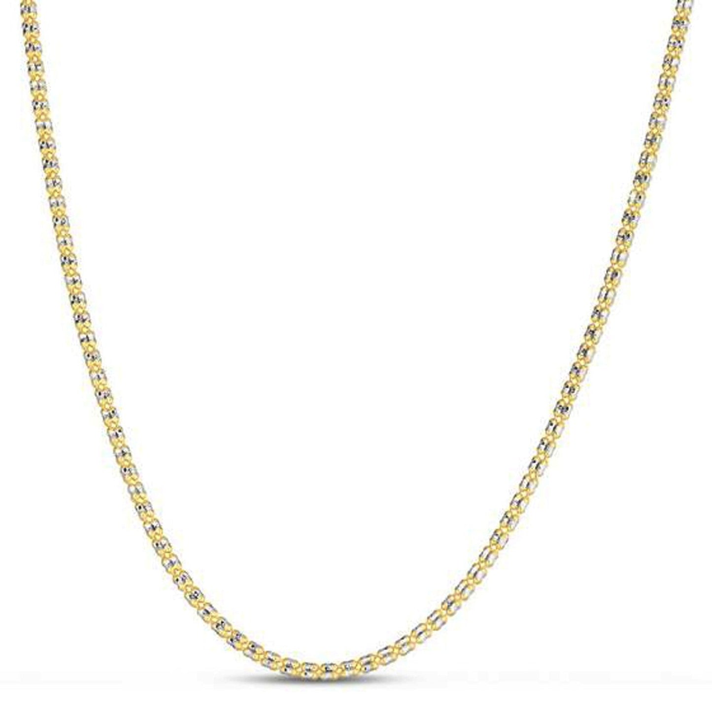 Ice Barrel Chain in 14k Yellow Gold - 2.70 mm