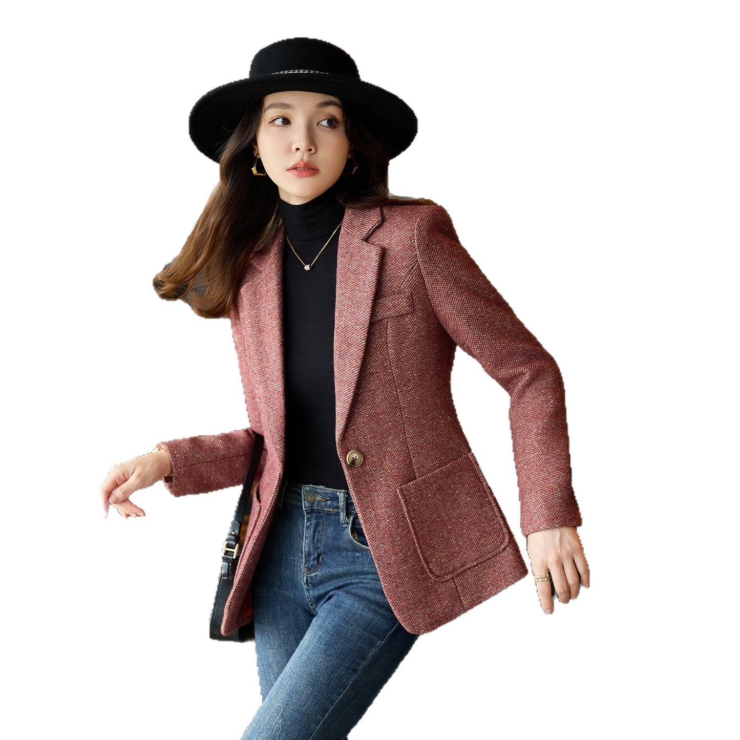 Sophisticated Wool Sport Jacket for Spring and Autumn