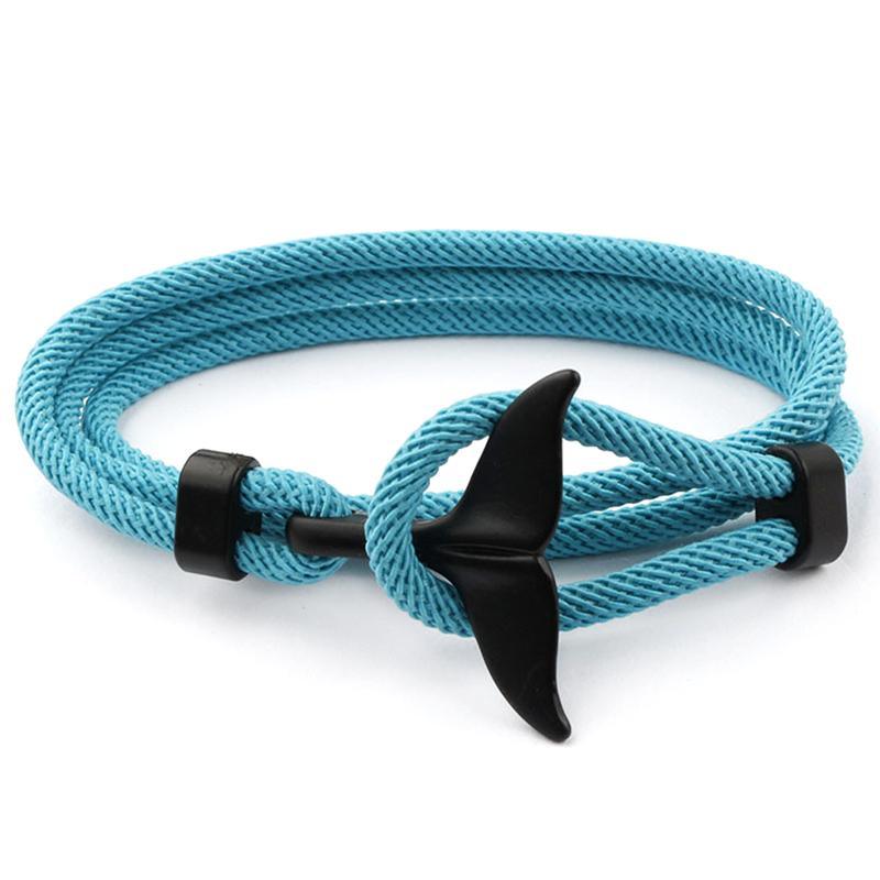 Bracelet Ancre Queue de Baleine - Charme Nautique Unisexe