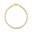 Bracelet Chaîne Franco Pave Ronde en Or Jaune 14k