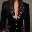 Long Sleeve Solid Color Stitching Lace Pleuche Coat
