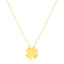 Collier en or jaune 14K à quatre feuilles de trèfle