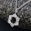 Pendentif semi-monture en or blanc 14K avec diamant blanc de 0,14 carat