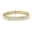 Bracelet de tennis réfléchissant en or 14K avec diamants de 5,0 Cttw