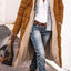 Elegant Solid Color Hooded Long Coat for Women
