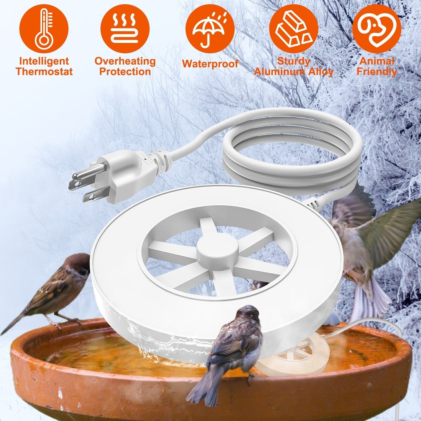 GBruno 70W Bird Bath Heater