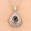 Colgante de Diamante Marrón Certificado IGI de 2.01 Quilates en Oro Amarillo de 18K