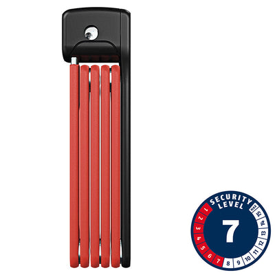 Abus Bordo Lite 6055 Folding Lock - 85cm Red