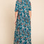 Vestido Maxi Shirred Impreso Halagador para Mujeres
