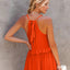 Elegant Ruffled Sleeveless Tiered Maxi Dress with Pockets