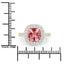Bague en or 14K avec tourmaline rose royal de 2,71 carats et diamants