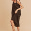 Summer Midi Cami Dress with Braided Tie Shoulders & Pockets