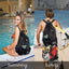 Sac à dos en maille avec cordon de serrage pour aventures à la plage