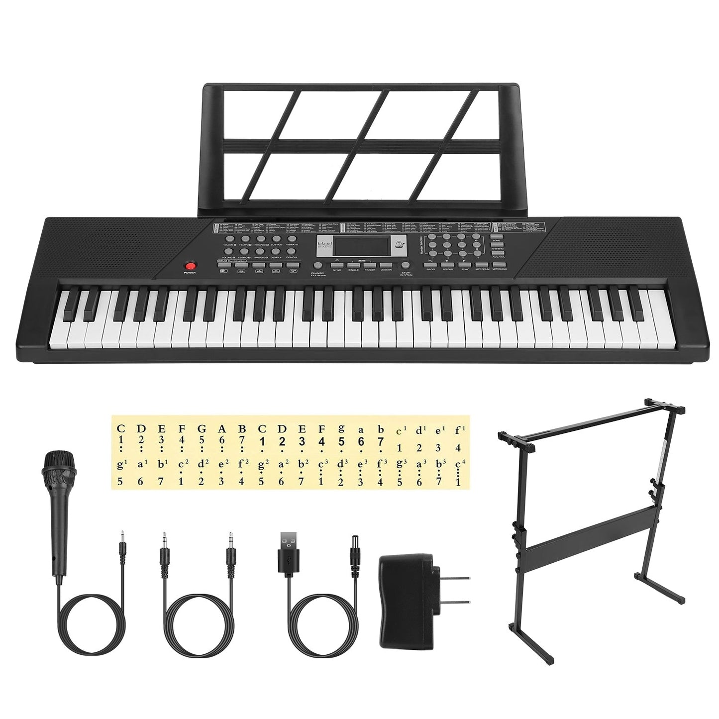 GBruno 61-Key Digital Music Keyboard for Kids