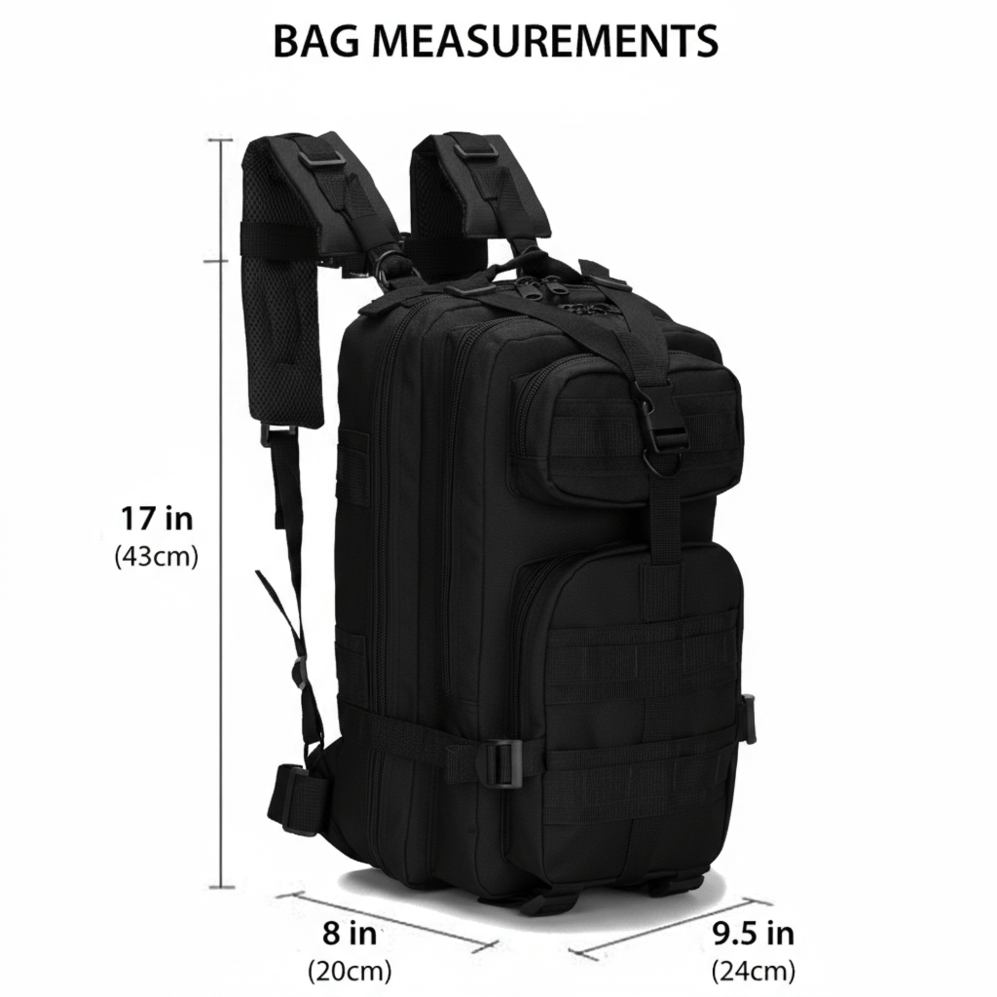 Mochila táctica pequeña XGear 30L - Duradera y versátil