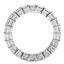 Bague Eternité en Diamant de Culture Lab en Taille Émeraude en Or Blanc 14k