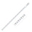 Rhodium Plated Sterling Silver Curb Chain Necklace