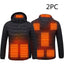 Chaqueta con capucha inteligente de 8 zonas de calefacción para hombre