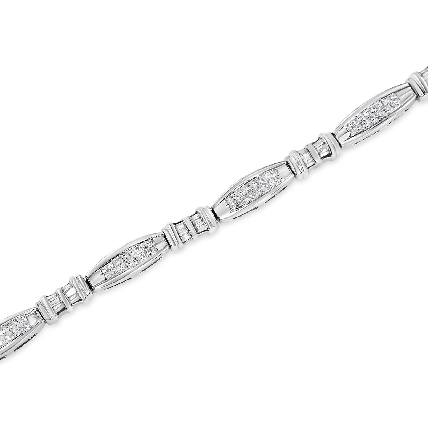Bracelet en or blanc 14K avec diamants - 2,0 cttw