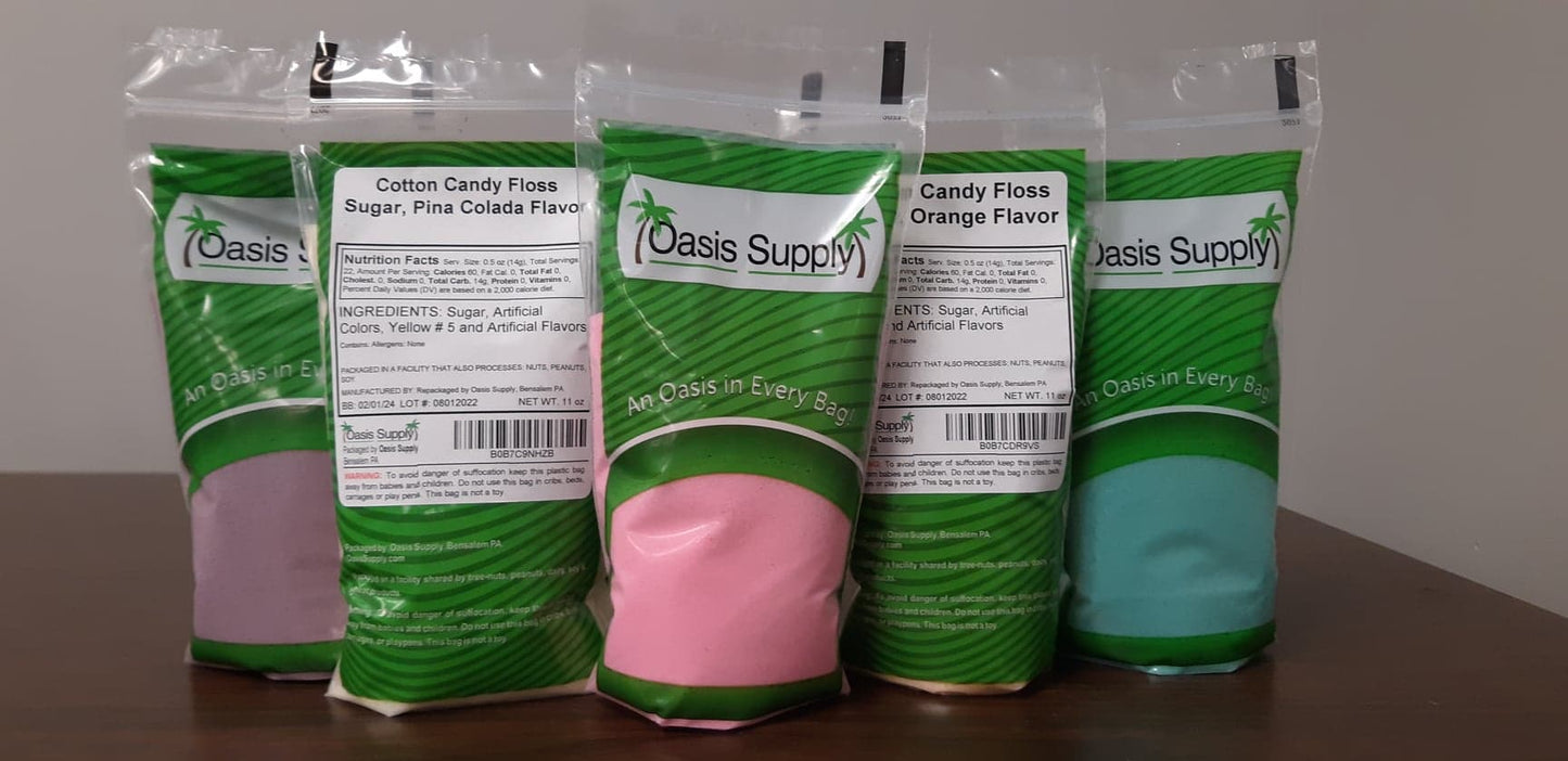 Cotton Candy Floss Sugar - Premium Flavoring for 44 Cones