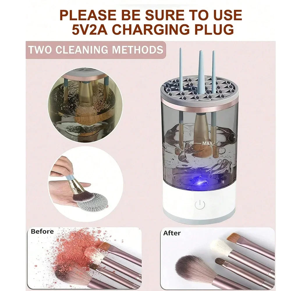 Nettoyeur et Séchoir Électrique pour Pinceaux de Maquillage