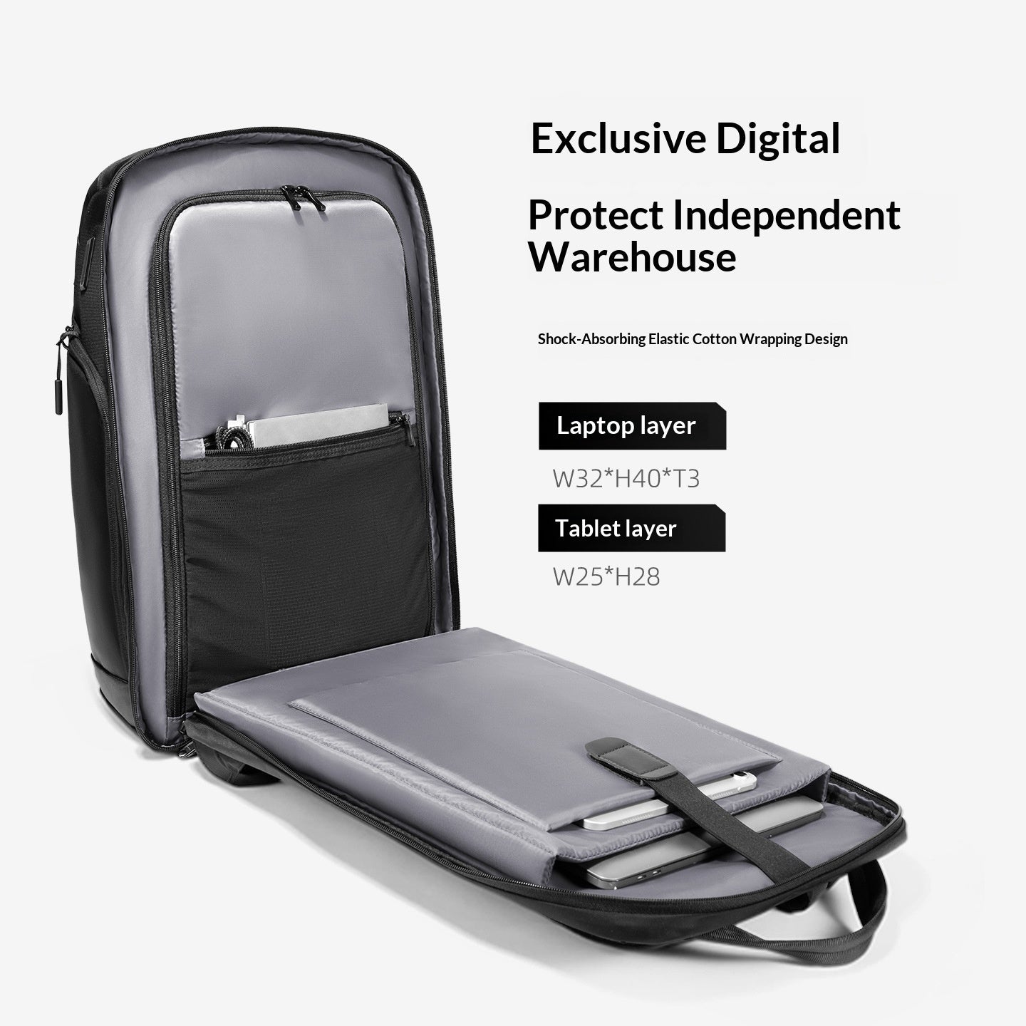 Mochila de Negocios de Gran Capacidad para Hombres