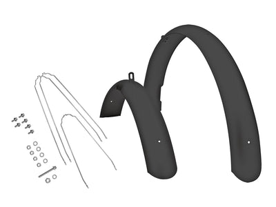 Electra Cruiser 26 Aluminum Matte Black Fender Set