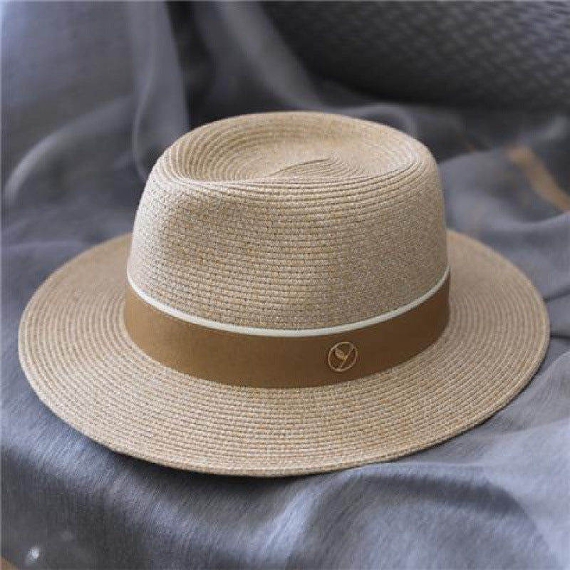 Premium Sun-Proof Beach Straw Top Hat for Men