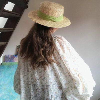 Beach Green Sun Hat - Stylish & Foldable for Summer