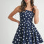 Chic Polka Dot Mini Dress with Unique Ricrac Trim – Perfect for Summer Fun - Korvel