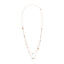 Collier en perles d'eau douce et diamants à double rang en or rose 18K