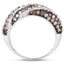 1.25 Carat Champagne & White Diamond Sterling Silver Engagement Ring