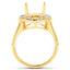 Anillo de Compromiso Semi Montura de Diamante de 0.42 Quilates en Oro Amarillo de 14K
