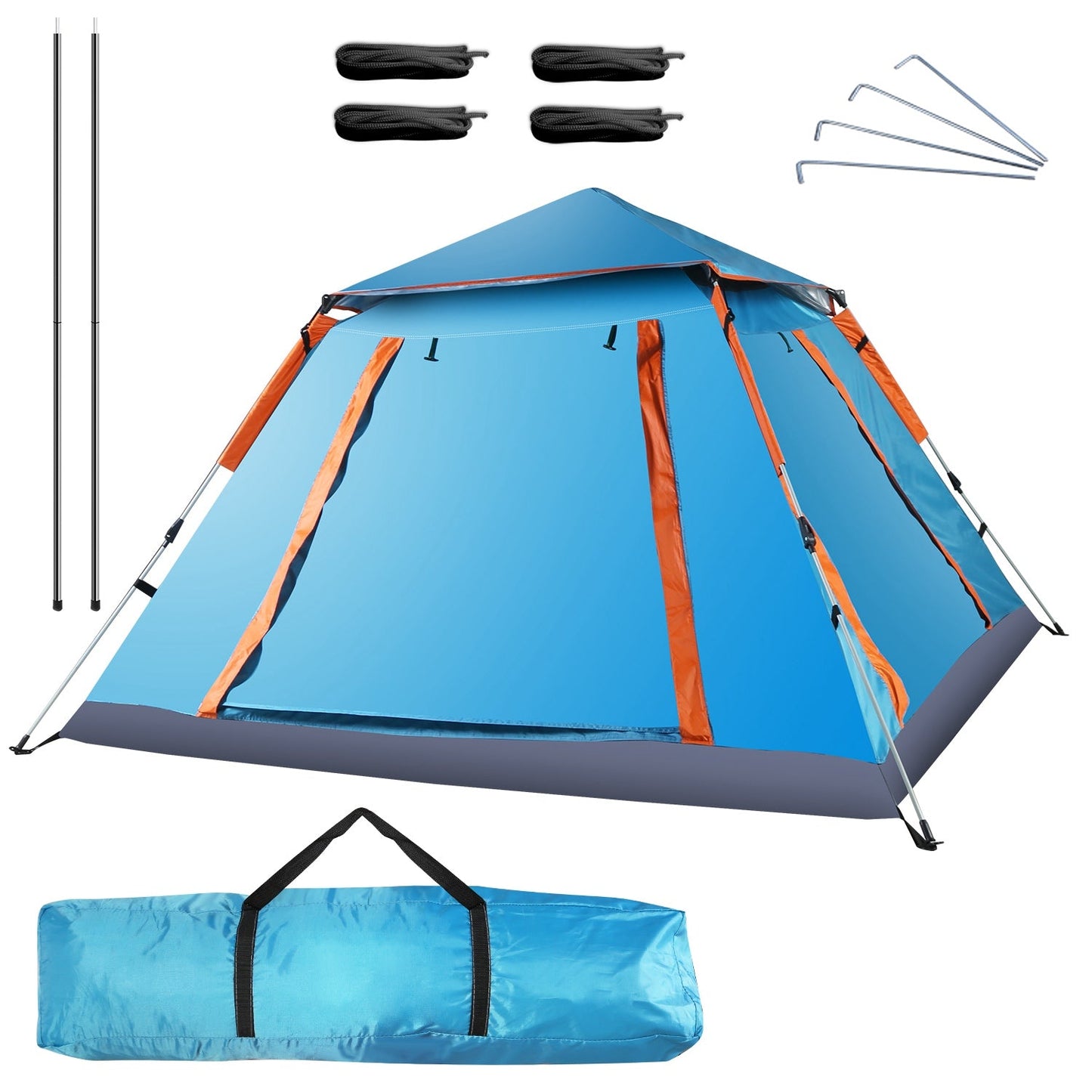 Tente de camping GBruno pour 4-5 personnes