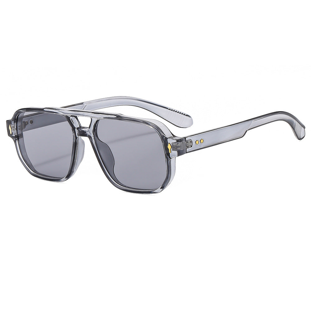 Retro Casual Double Beam Sunglasses