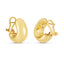 14k Yellow Gold Small Omega C Hoops